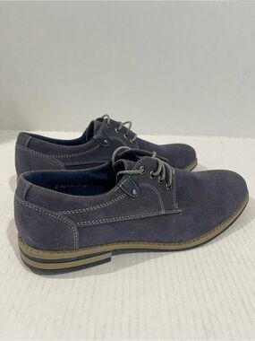 Men's Royal Shoes Casual Faux Suede Lace-Up Shoes Dark Navy Size 8 US!